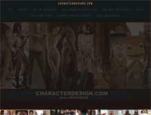 Tablet Screenshot of characterdesigns.com